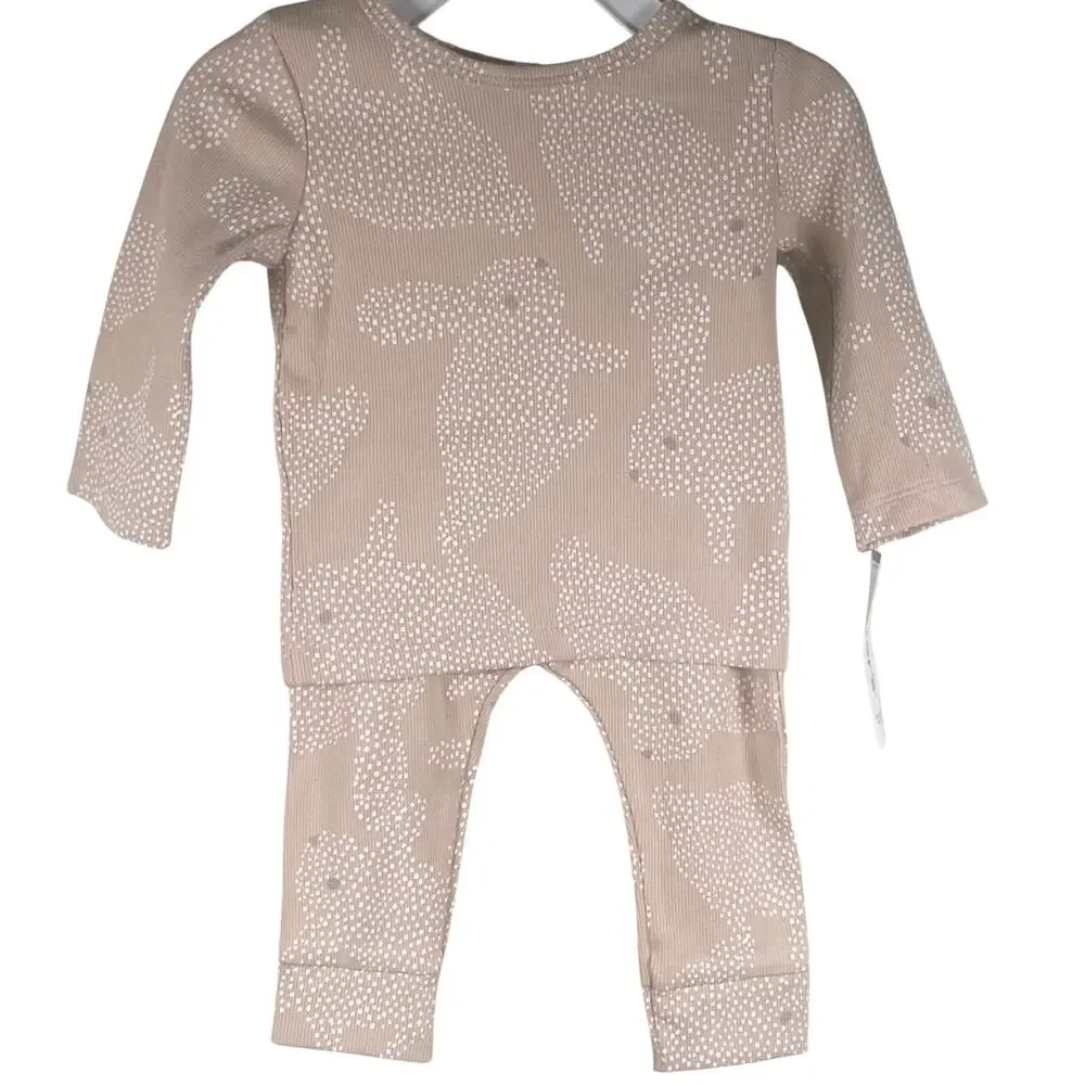 Carters Baby Pajama Set Bunny Print 2 Piece Outfit Sleepwear Size 6M NWT